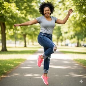 NWT Judy Blue Blue Denim Lightly Distressed Mid Rise Cuffed Jeans Women 18W